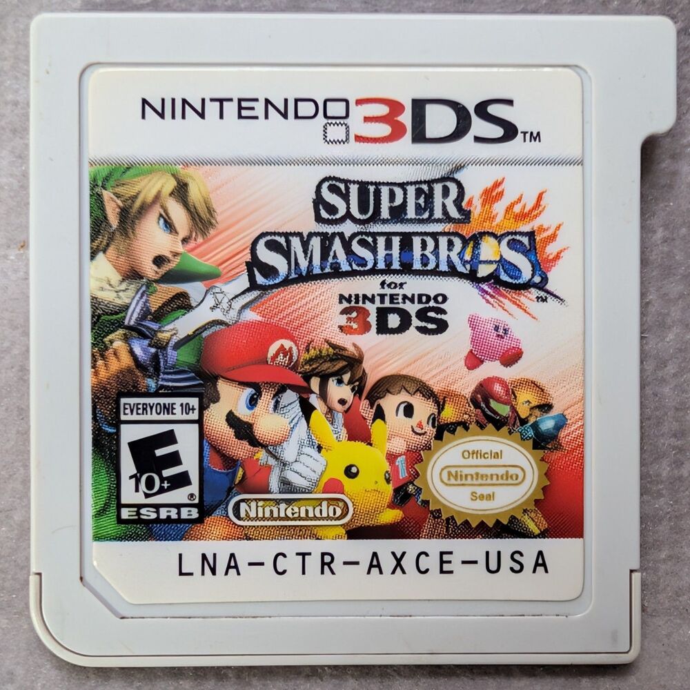Super Smash Bros for Nintendo 3DS Video Game Cartridge Loose Authentic Nintendo